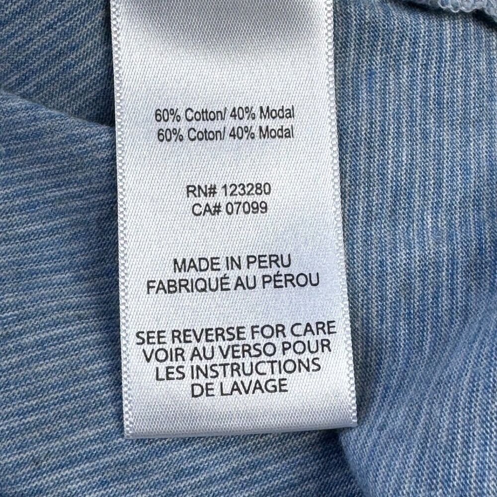 Travis Mathew Polo Shirt Mens XXL Gray Blue‎ Colorblock Stripe Golf Casual - Picture 11 of 13